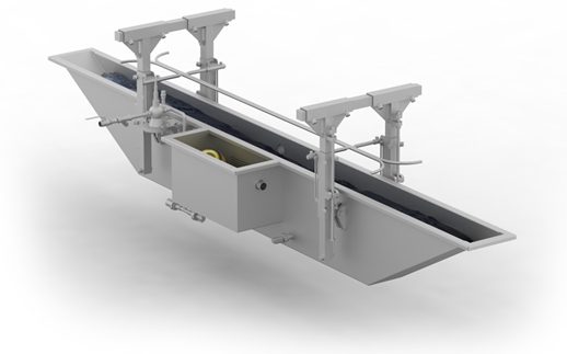 3D model of a machine with a white background